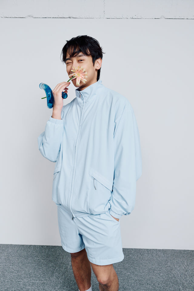 SEIZE - GRIDFLOW TILITY SHELL JACKET - GLACIER STREAM