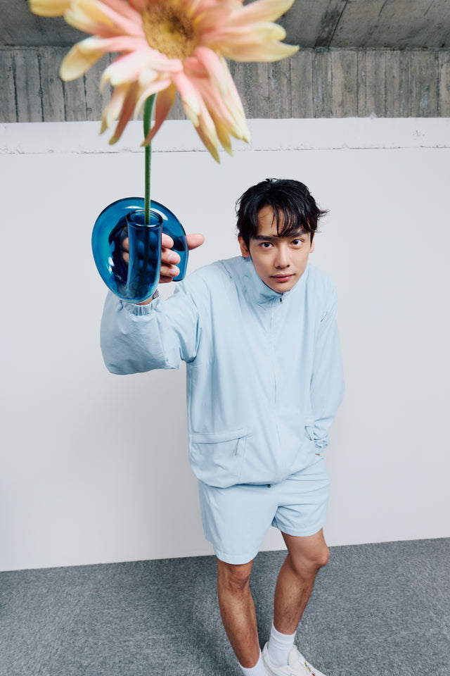SEIZE - GRIDFLOW TILITY SHELL JACKET - GLACIER STREAM