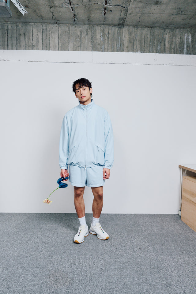 SEIZE - GRIDFLOW TILITY SHELL JACKET - GLACIER STREAM