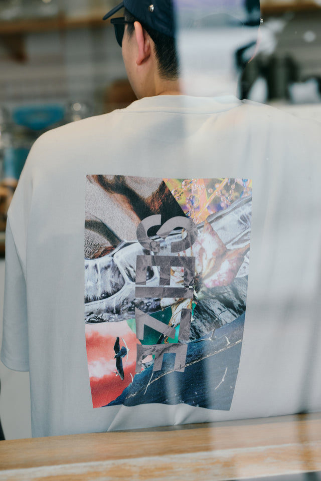 SEIZE - 2ND ANNIVERSARY ELEMENT LOGO TEE - SAND GREY