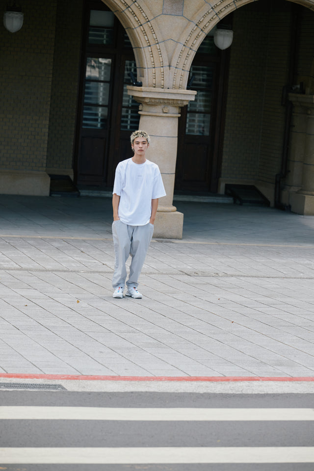 SEIZE - WIDE TAPERED SAROUEL PANTS - FROST GREY