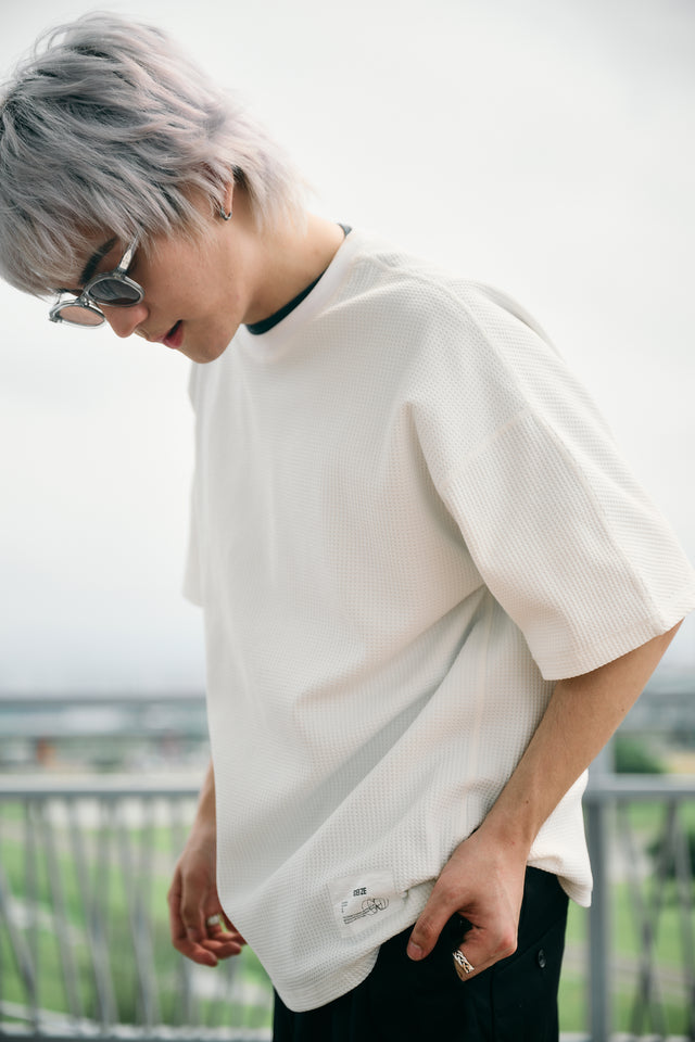 SEIZE - LIGHT WAFFLE S/S TEE - BLANK
