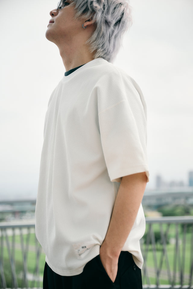 SEIZE - LIGHT WAFFLE S/S TEE - BLANK