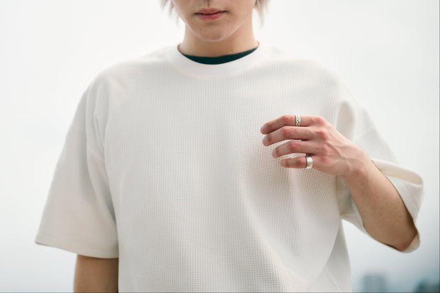 SEIZE - LIGHT WAFFLE S/S TEE - BLANK