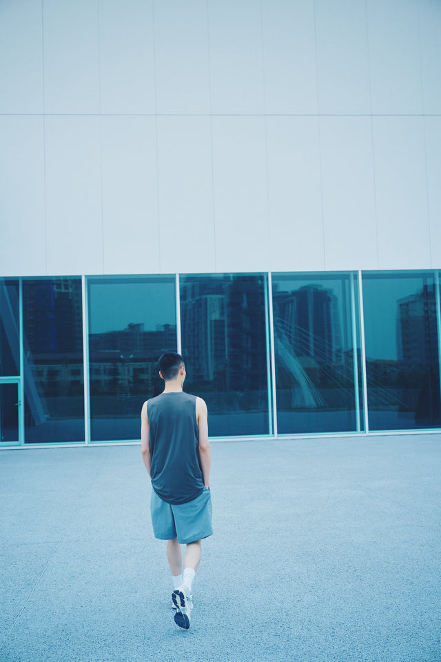 SEIZE BASIC - TECH TANK TOP - CEMENT GREY