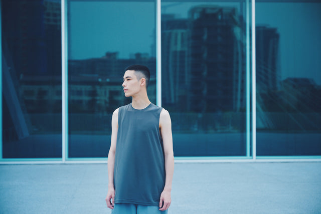 SEIZE BASIC - TECH TANK TOP - CEMENT GREY