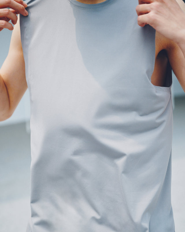 SEIZE BASIC - TECH TANK TOP - TAUPE GREY