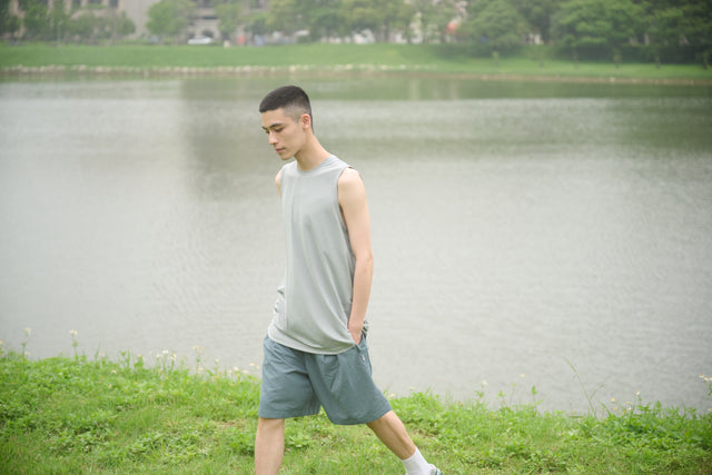 SEIZE BASIC - TECH TANK TOP - SLATE GREY