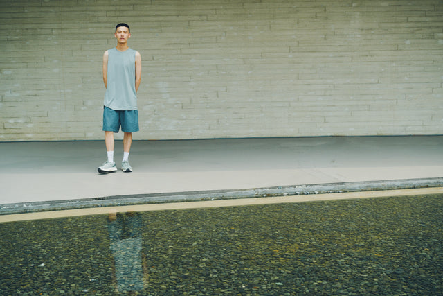 SEIZE - TECH 2 TUCK BOARD SHORTS - LAKE GREY