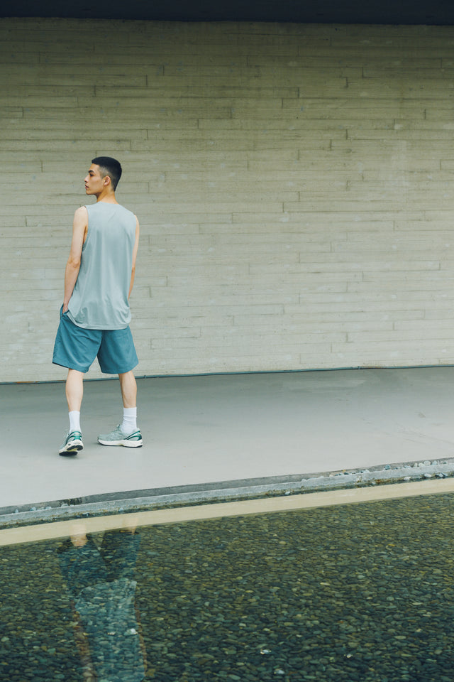 SEIZE - TECH 2 TUCK BOARD SHORTS - LAKE GREY