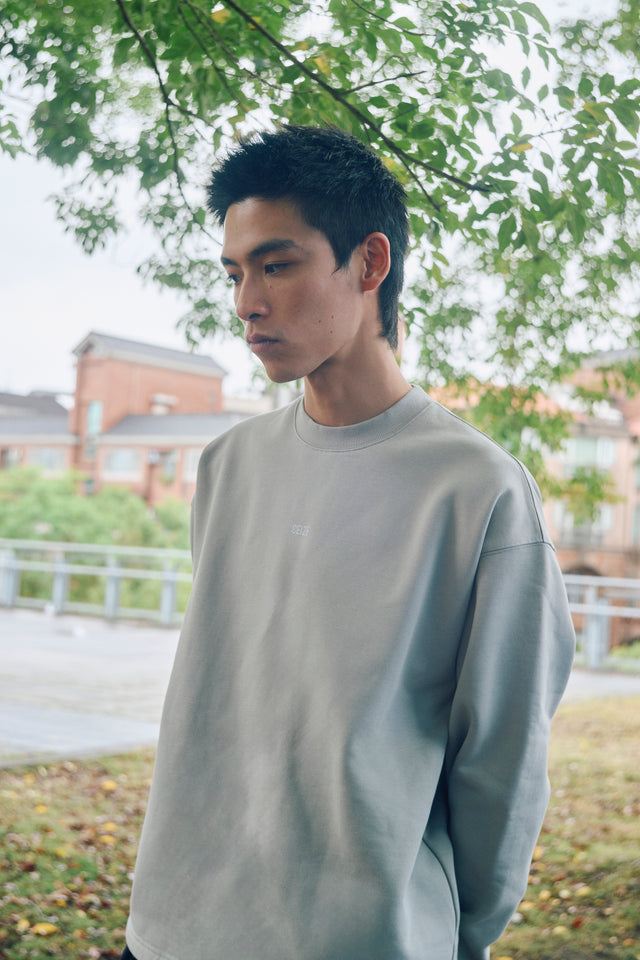 SEIZE - ANTISTATIC LOOSE FIT SWEAT CREW - OVERCAST