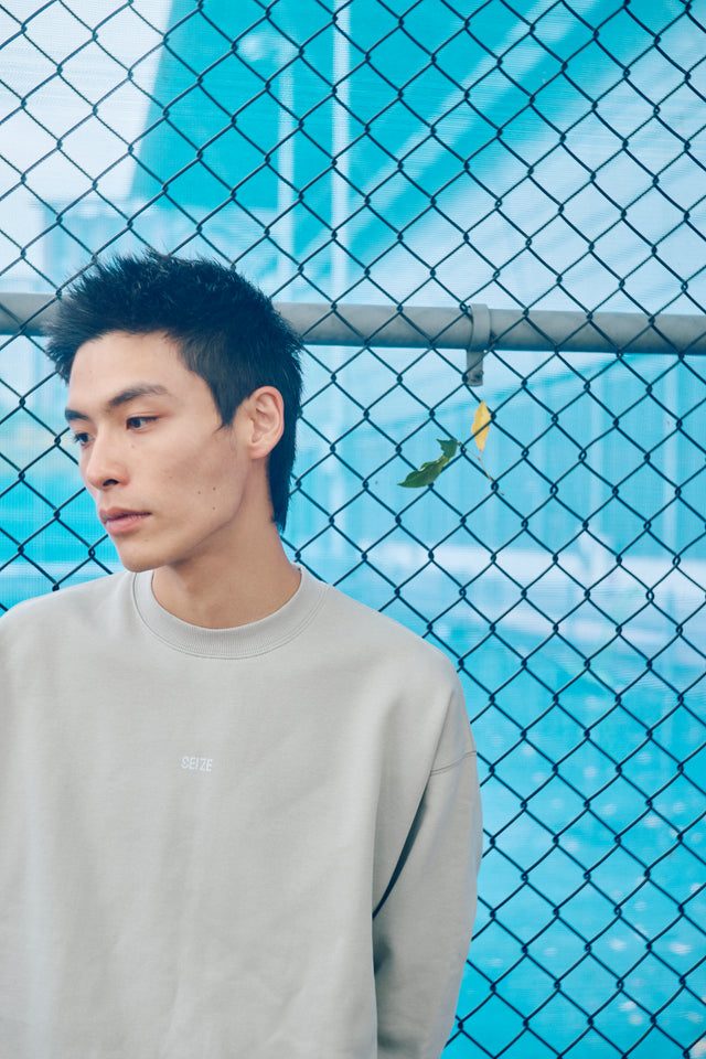 SEIZE - ANTISTATIC LOOSE FIT SWEAT CREW - OVERCAST
