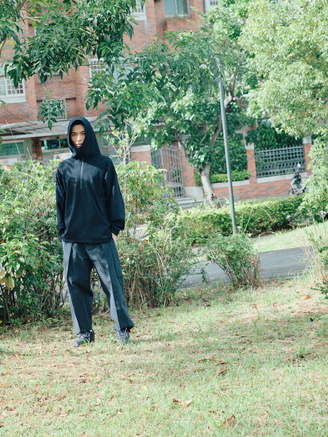 SEIZE - WAFFLE HALF ZIP PULLOVER - METRO OCEAN