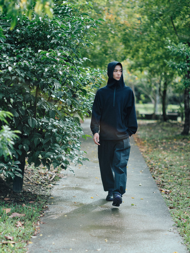 SEIZE - WAFFLE HALF ZIP PULLOVER - METRO OCEAN