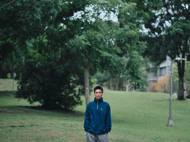 SEIZE - ANTISTATIC HALF ZIP S.C. PULLOVER - VINTAGE BLUE