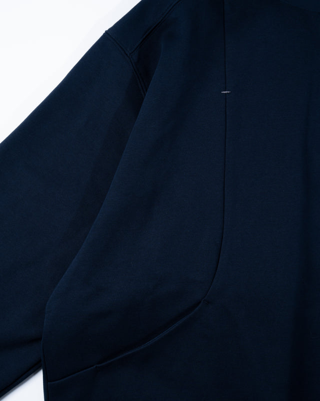 SEIZE - ANTISTATIC HALF ZIP OVERSIZED HOODIE - OCEAN CURRENT