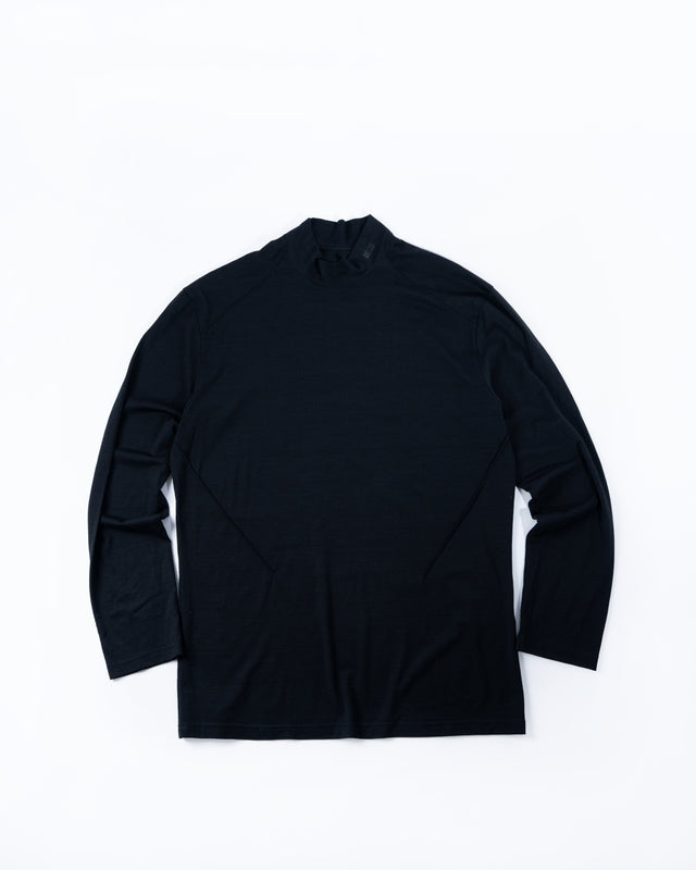 SEIZE - MERINO WOOL MOCK NECK - INK
