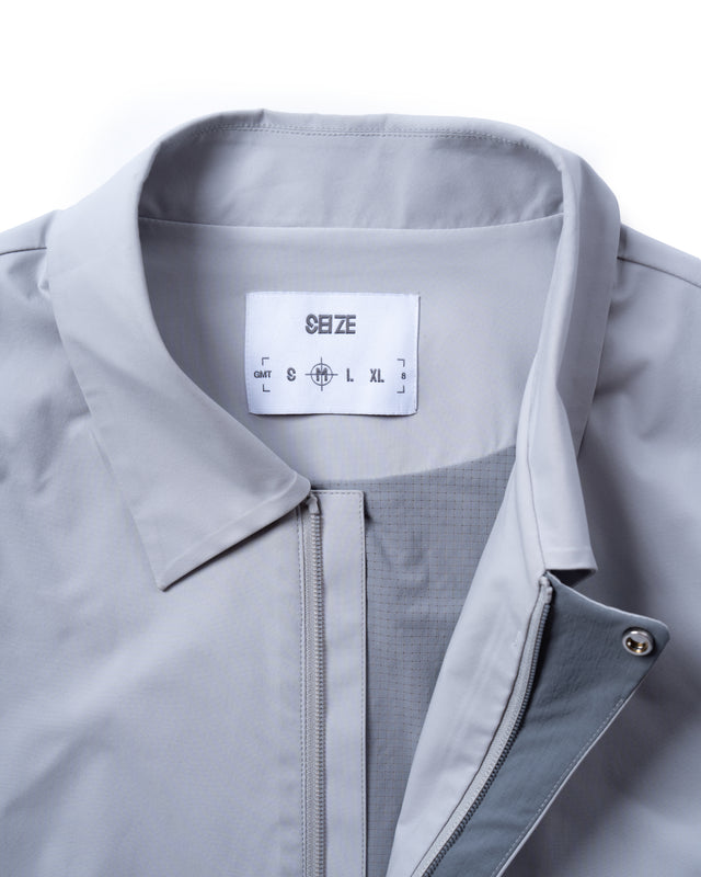 SEIZE - HYBRID PRIMEFLEX™ SHELL JACKET - FAIR-FACED CONCRETE