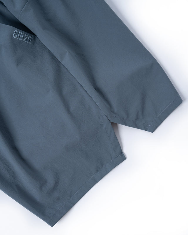 SEIZE - TECH ONE TUCK FROZEN DWR SHORTS - STEEL GREY