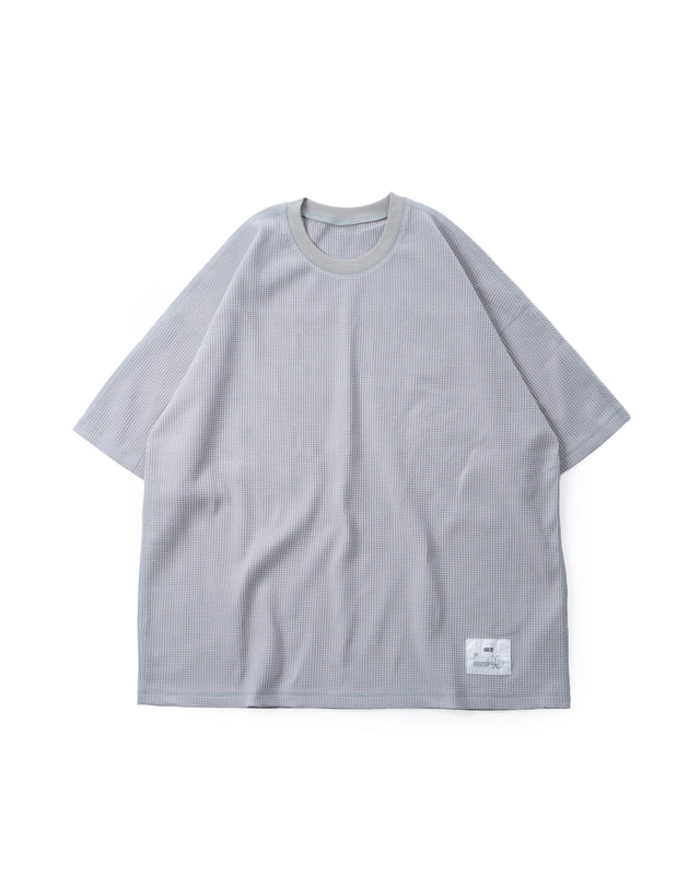 SEIZE - LIGHT WAFFLE S/S TEE - LIGHT SLATE