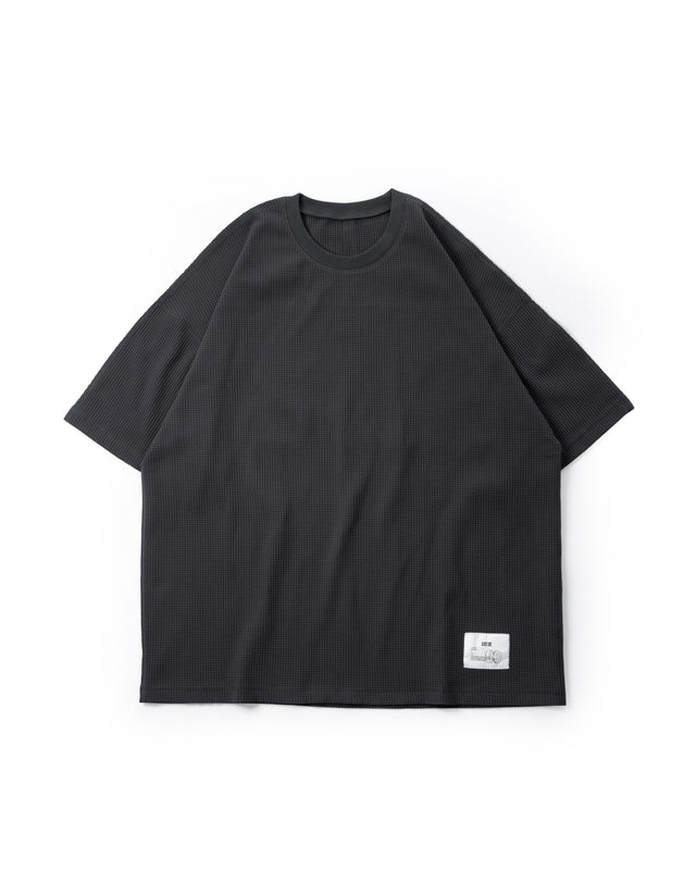 SEIZE - LIGHT WAFFLE S/S TEE - MONO GREY