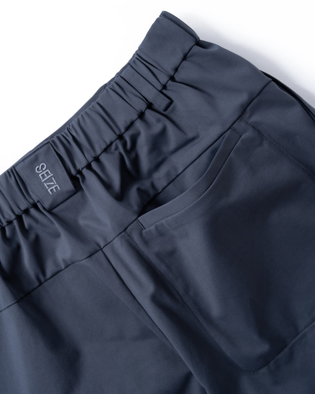 SEIZE - POLYFELX UNI-FORM ONE TUCK SHORTS - TITANIUM