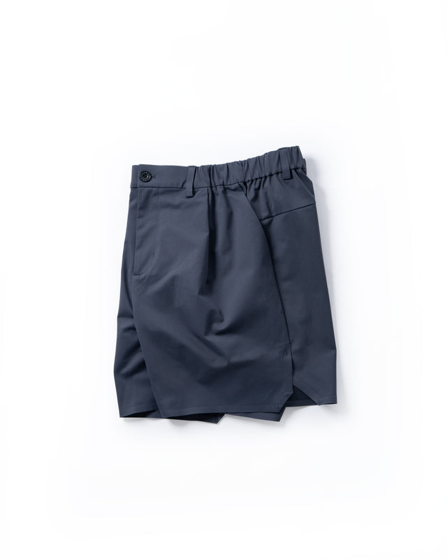 SEIZE - POLYFELX UNI-FORM ONE TUCK SHORTS - TITANIUM