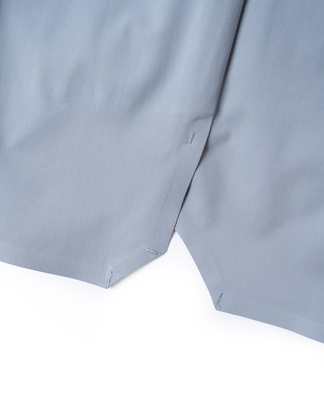 SEIZE - POLYFELX UNI-FORM ONE TUCK SHORTS - SILVER MIST