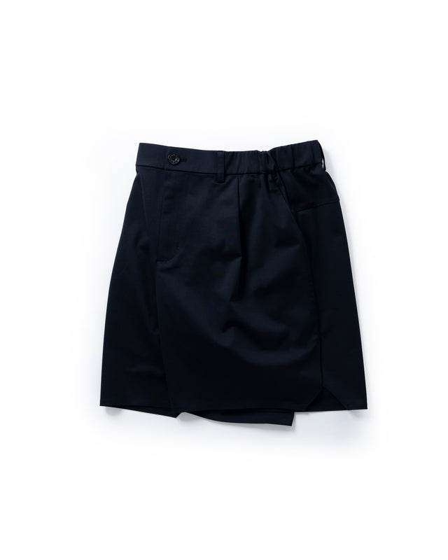 SEIZE - POLYFELX UNI-FORM ONE TUCK SHORTS - OBSIDIAN BLACK