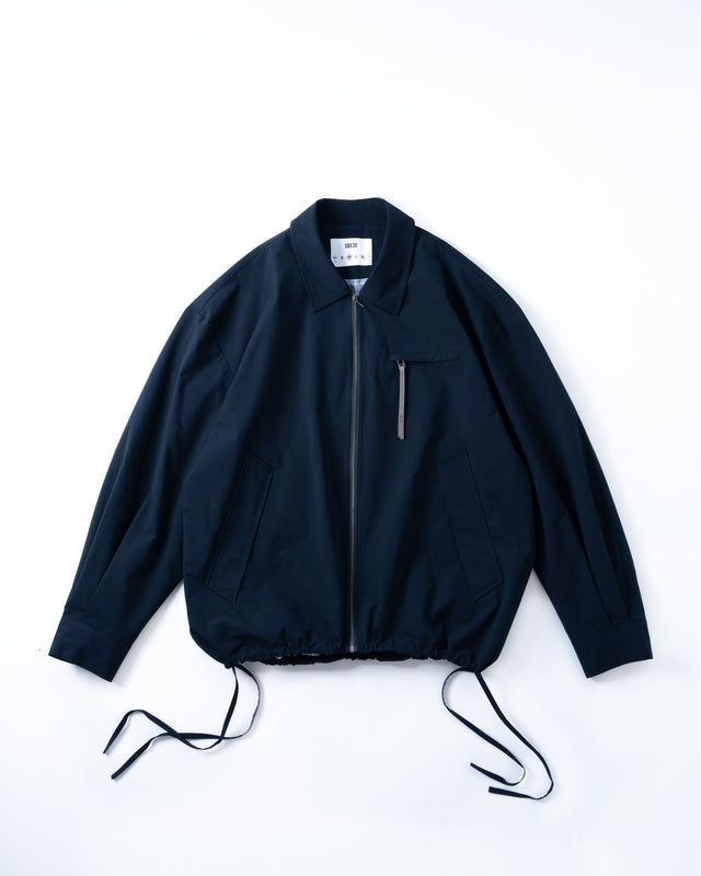 SEIZE - SOLOTEX TWILL DRAWCORD BLOUSON - DEEP MARINE