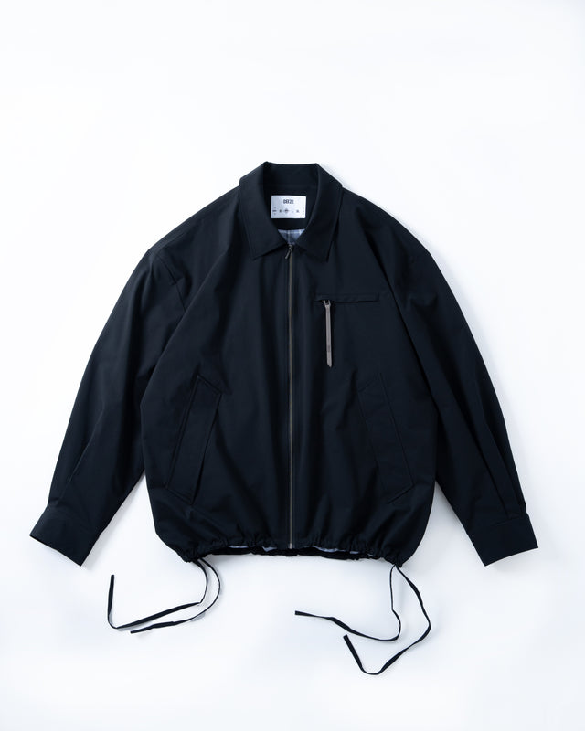 SEIZE - SOLOTEX TWILL DRAWCORD BLOUSON - DARK MIST