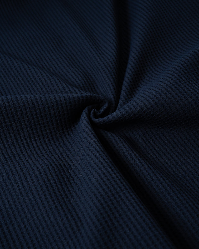 SEIZE - WAFFLE HALF ZIP PULLOVER - METRO OCEAN