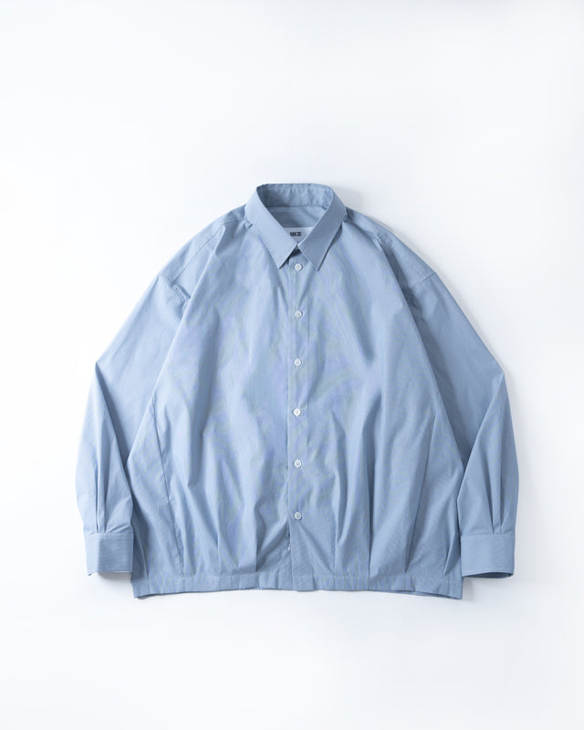 SEIZE - PINSTRIPES BALLOON SHIRT - CLOUD BREEZE