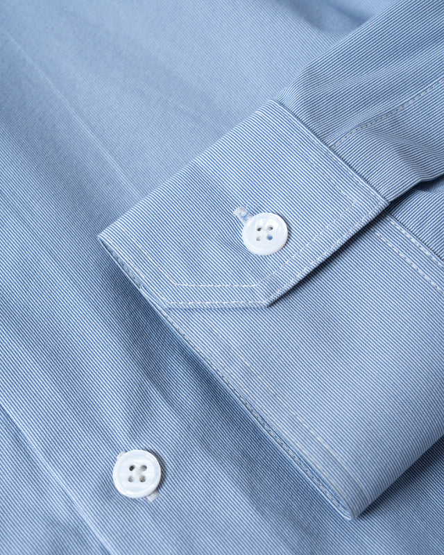 SEIZE - PINSTRIPES BALLOON SHIRT - CLOUD BREEZE