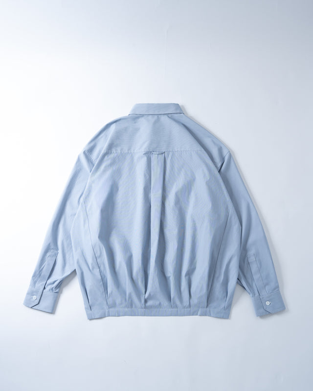 SEIZE - PINSTRIPES BALLOON SHIRT - CLOUD BREEZE