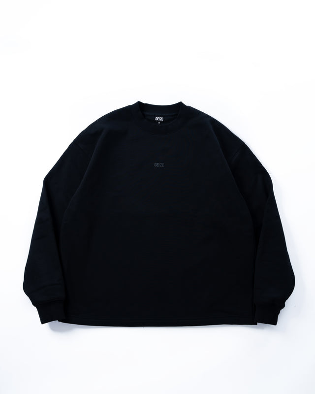 SEIZE - ANTISTATIC LOOSE FIT SWEAT CREW - CORE BLACK