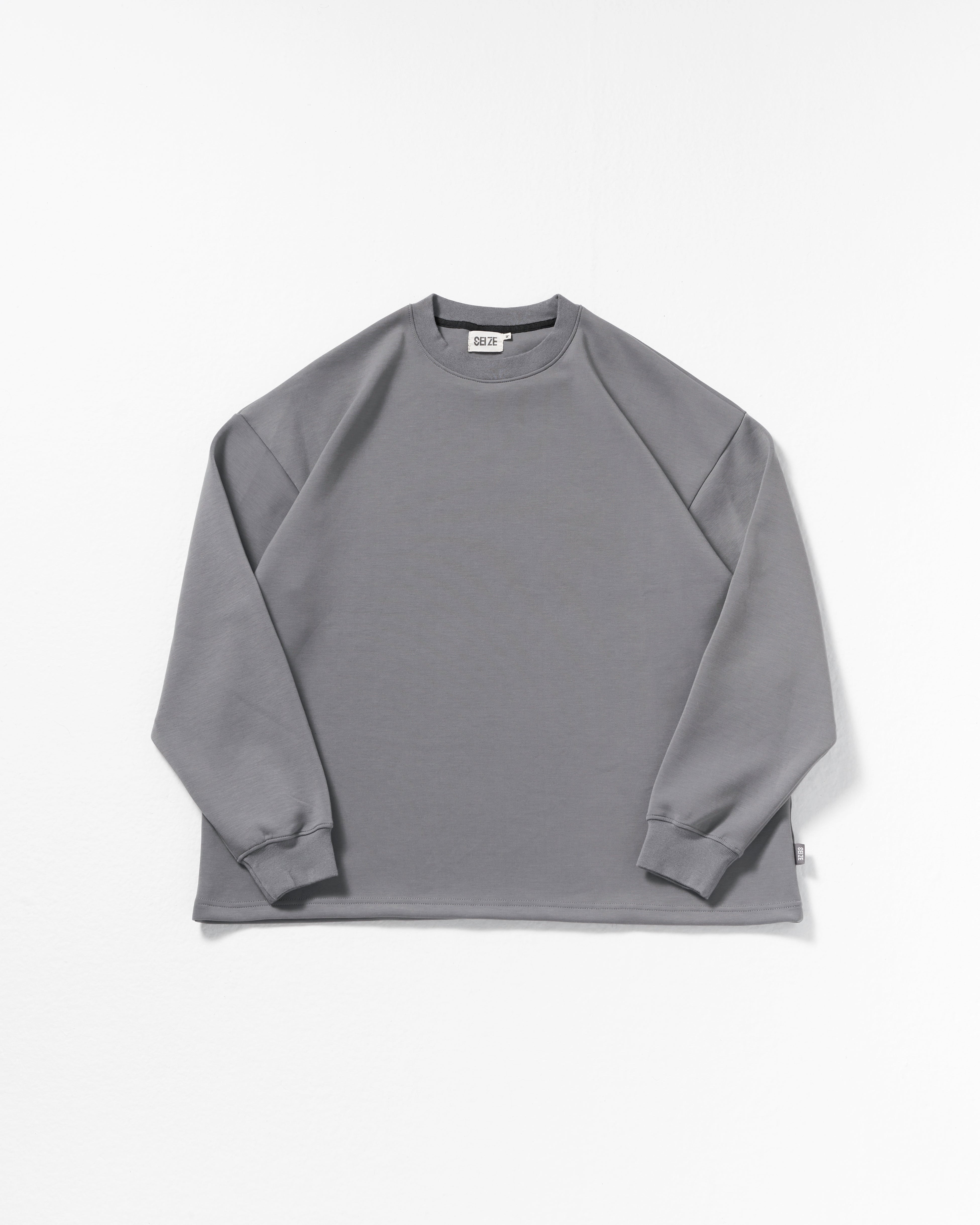 SEIZE 23AW - TENCEL LONG SLEEVES - BASALT