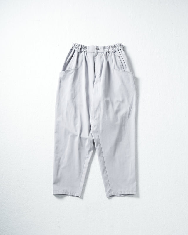 SEIZE - WIDE TAPERED SAROUEL PANTS - FROST GREY