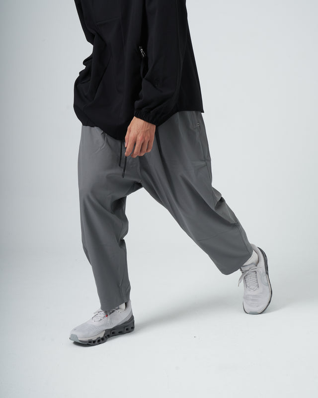 SEIZE - WIDE UNFETTERED DAILY TAPERED PANTS - JERSEY GREY