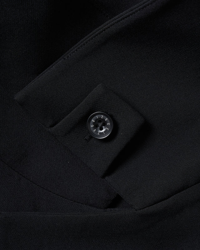 SEIZE - STAND COLLAR MAGNETIC LONG SHIRT - MATTE BLACK