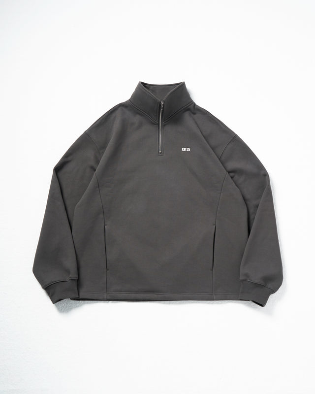 SEIZE - ANTISTATIC HALF ZIP S.C. PULLOVER - CHARCOAL GREY