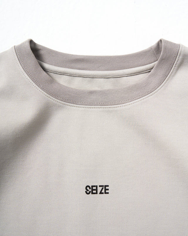 SEIZE - 2ND ANNIVERSARY ELEMENT LOGO TEE - SAND GREY