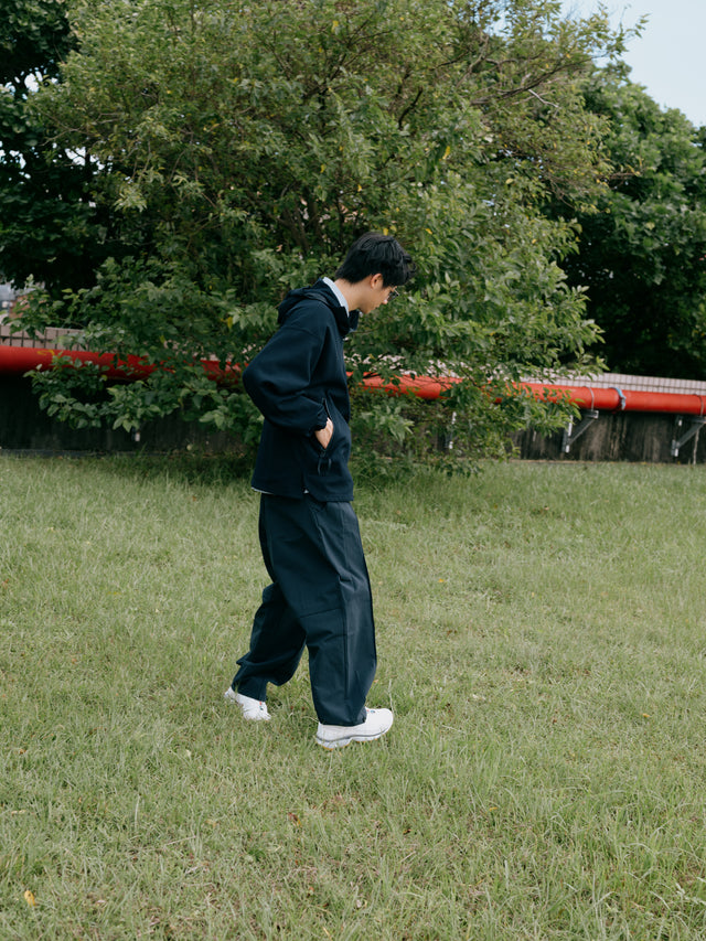 SEIZE - WAFFLE HALF ZIP PULLOVER - METRO OCEAN