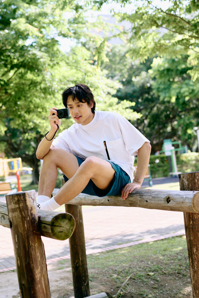 SEIZE - FUNCTIONAL POCKET TEE - MOON WHITE