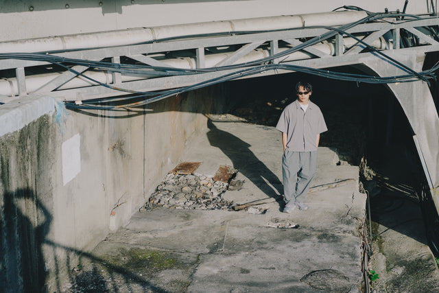 SEIZE - WIDE UNFETTERED DAILY TAPERED PANTS - JERSEY GREY