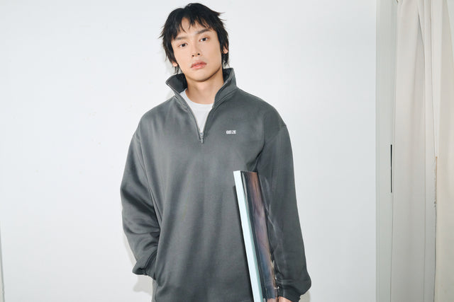 SEIZE - ANTISTATIC HALF ZIP S.C. PULLOVER - CHARCOAL GREY