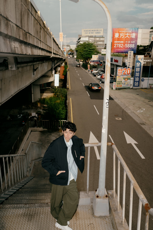 SEIZE - SOLOTEX TWILL DRAWCORD BLOUSON - DARK MIST