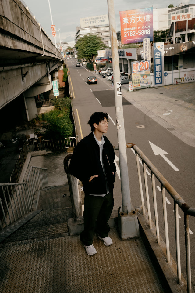 SEIZE - SOLOTEX TWILL DRAWCORD BLOUSON - DARK MIST