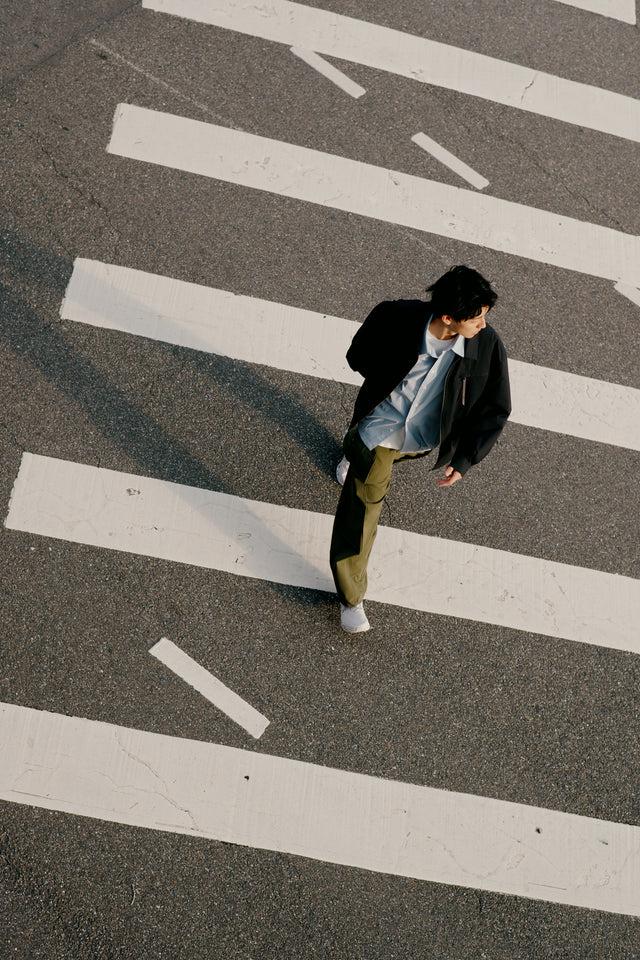 SEIZE - 003 AXIS TAPER UTILITY PANTS - EVERMOSS