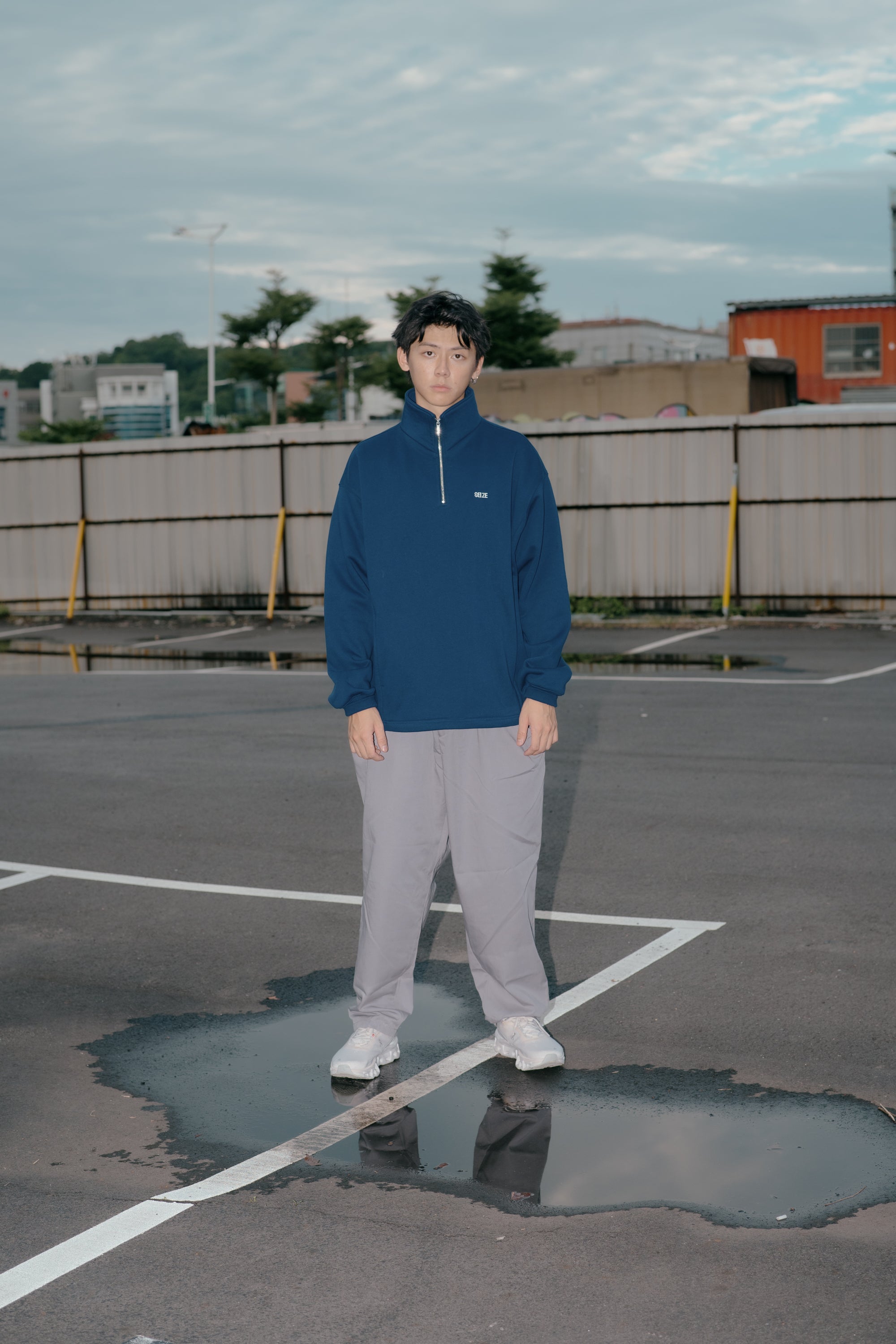 PRY シュウト Washed Serge Sarouel Wide Pants Washed Serge Sarouel Wide Pants【black】 – PRY